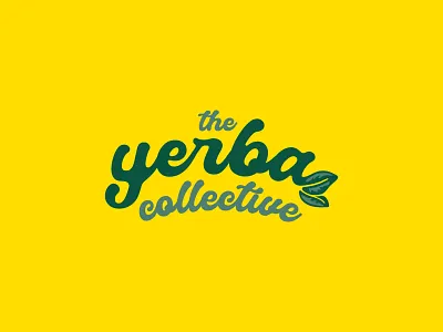 The Yerba Collective Logo arched logo brand identity branding graphic design green logo leaf logo logo logo desgin the yerba collective yerba madre yerba mate