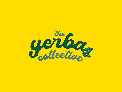 The Yerba Collective Logo arched logo brand identity branding graphic design green logo leaf logo logo logo desgin the yerba collective yerba madre yerba mate