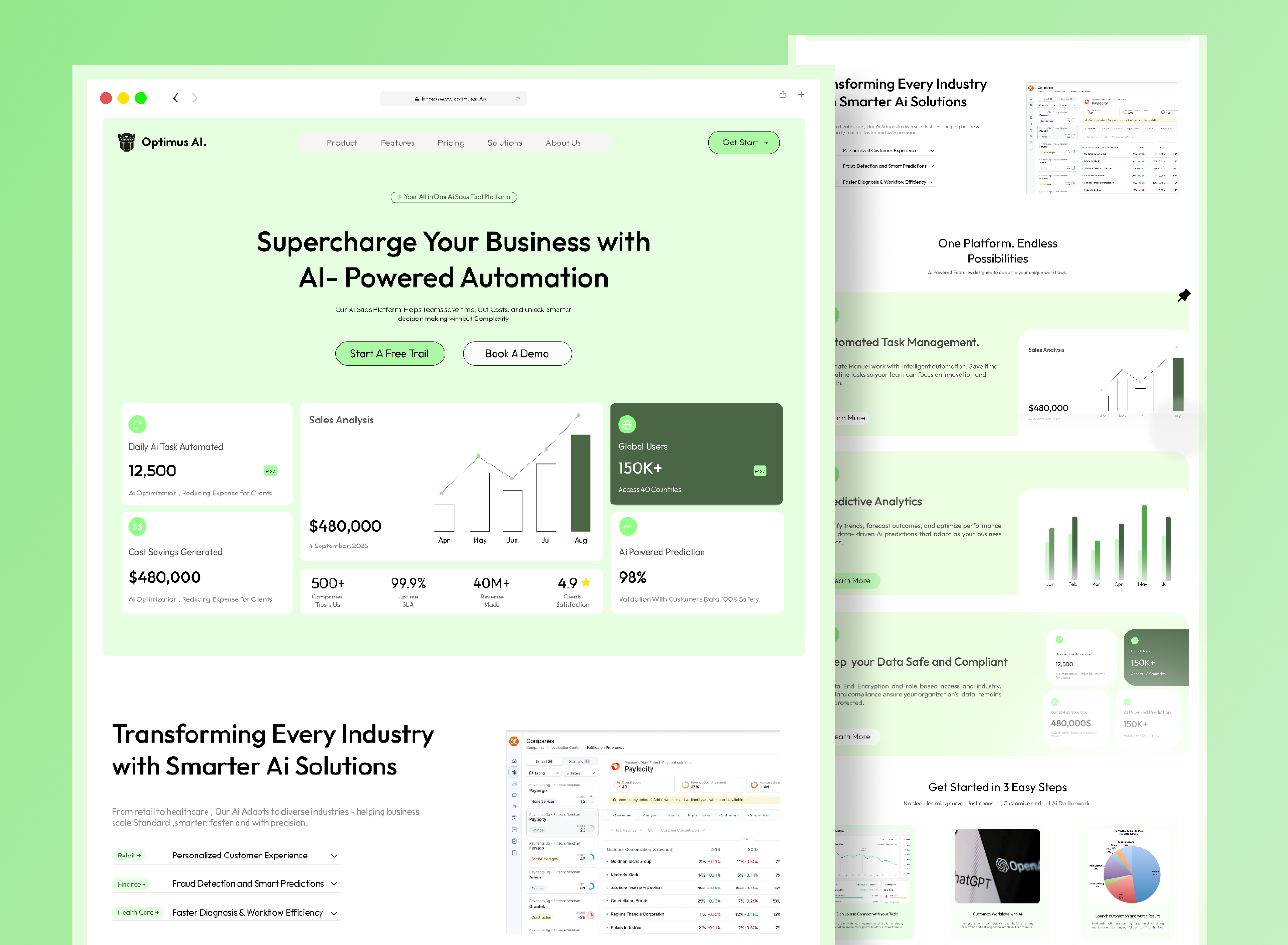 Example of I Will Design Landing Page And Website