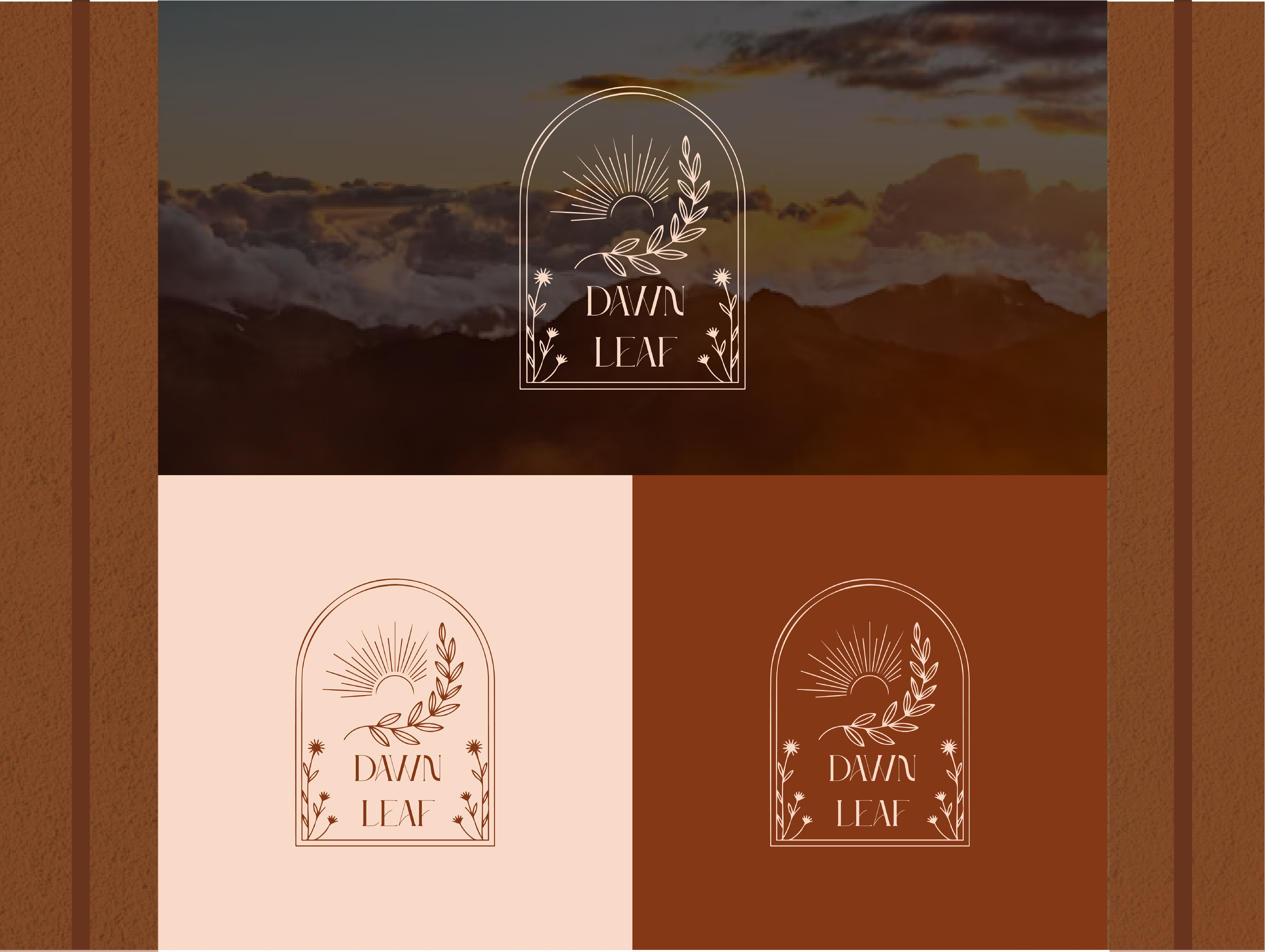 Sunrise Botanical Logo Design botanical logo branding business logo creative logo design elegant branding feminine logo floral logo graphic design hand drawn logo leaf logo line art logo logo logo design minimal logo minimalist logo modern logo simple logo sunrise logo wellness logo