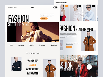 Fashion Website design clothing brand fashion fashion website design landing page mens fashion web design website design