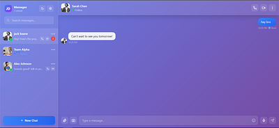 💬 Smart Chat & Messaging App animation app branding chat graphic design logo react showcase ui ux