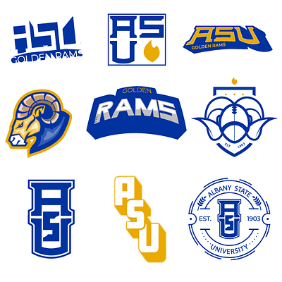 ALBANY STATE UNIVERSITY LOGO COLLECTION branding digital art graphic design icons logo logo mark team logo
