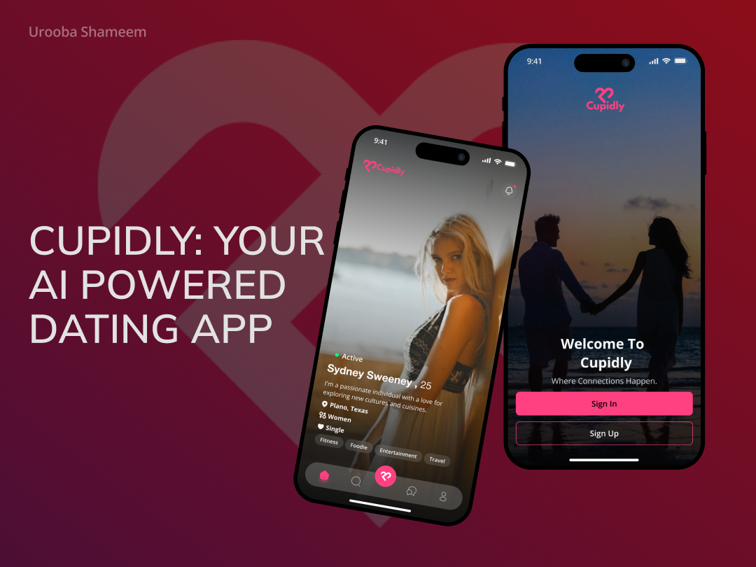 Cupidly - AI Powered Dating App UI/UX Case Study app design ui ux