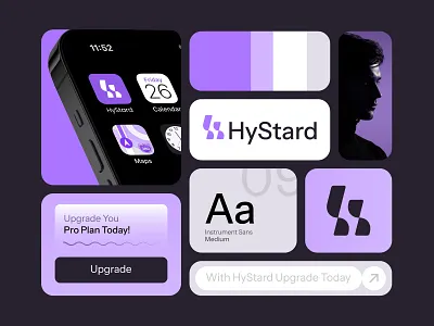 HyStard - A Tech Company Logo branddesign brandidentity creativelogo h letter logo hystard letter logo logo design minimallogo moderndesign s letter logo techlogo technology websitedevelopment