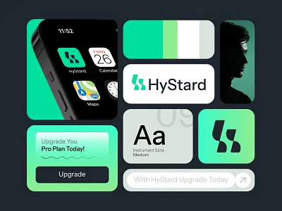 HyStard - A Tech Company Logo branddesign brandidentity creativelogo h letter logo hystard letter logo logo design minimallogo moderndesign s letter logo techlogo technology websitedevelopment