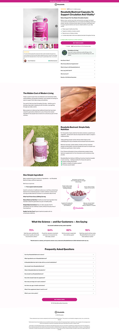 Supplement Capsules - Funnelish clone funnelish design designing funnel figma funnel funnelbuilder funnelish funnelish templates sales funnel templates