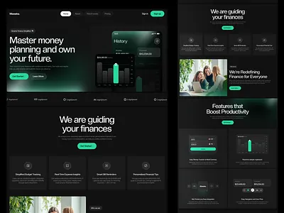 Banking Landing Page Design banking landing page banking landingpage banking website design fiancne website finance hr rumen landign page landing landingpage minimal money management money management website ui wallet web web design website website design