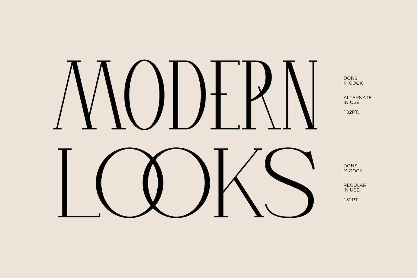 Dons Migock - Elegant Typefaces by Richarde Leei on Dribbble