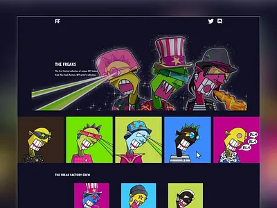 NFT listing landing page design landing page design nft landing page nft ui nft website ui uiux uiux design uxui web ui website website design