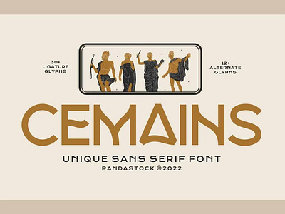 Cemains - Classic Sans Serif Fonts calligraphy display display font font font awesome font family lettering sans serif sans serif font script serif font type typeface typography