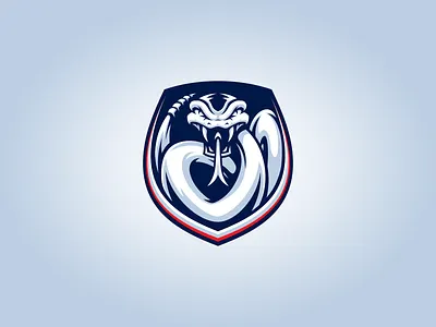 Snake Shield design illustration logo rattlesnake serpent shield snake sport team viper