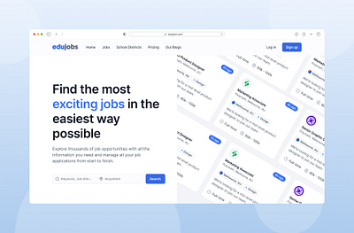 Find Jobs - Web App branding bussiness design graphic design jobs landing page marketplace saas ui ui ux web app