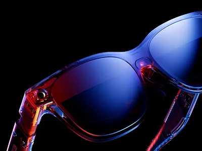 XR Glases render CGI by Milkinside 3d background blue branding c4d cgi design future glasses glow graphic design hardware landing logo reflect ui viture wallpapers xr