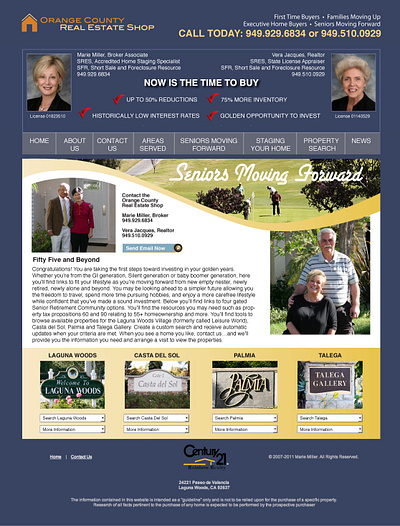 Orange County Real Estate Shop Website Re-Design design graphic design re design web website