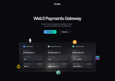 Web3 Payments Gateway app blockchain crypto design fintech landing page product design ui uiux ux ux design web design web3 website design