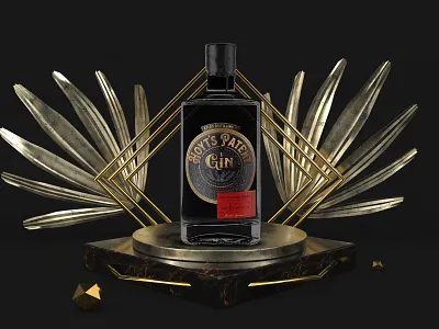Premium gin label design branding design gin illustration label logo packaging premium