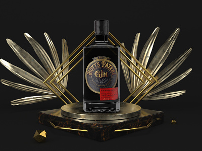 Premium gin label design branding design gin illustration label logo packaging premium