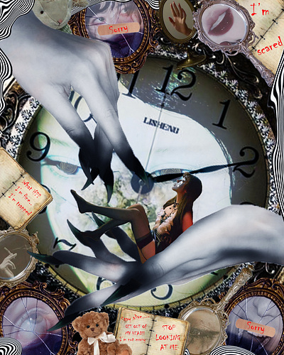 Lost In Your Mind collage graphic design photoshop