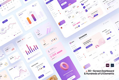 Dashboard Design – UI Elements illustration landing landing page landing pages page pages template ux web web header website