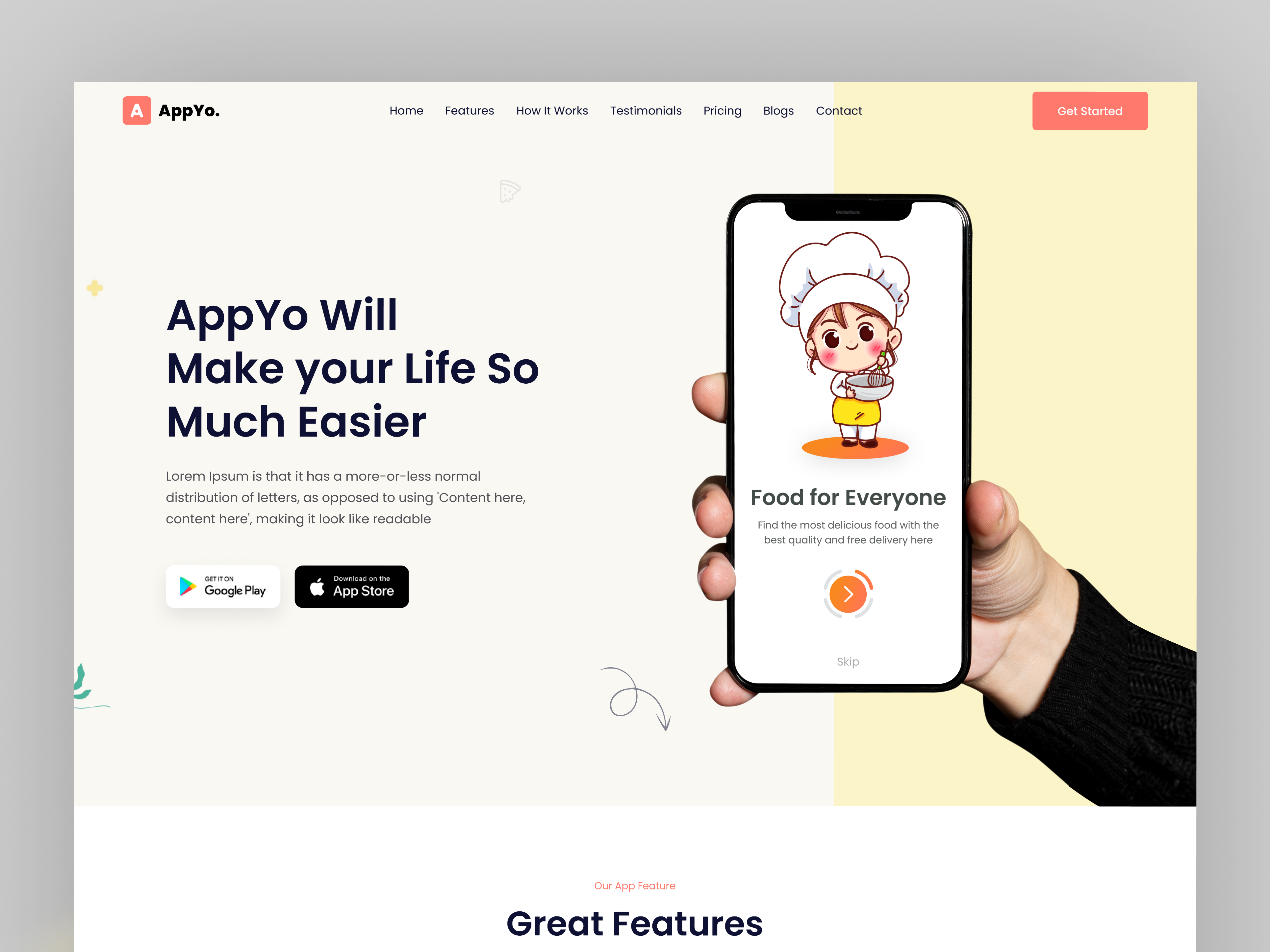 Example of Restaurant Website Design & Development