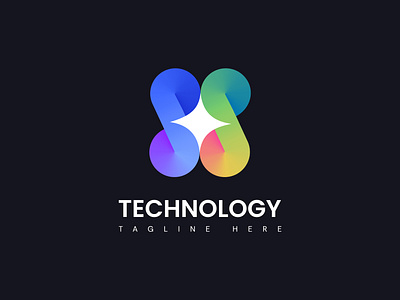 Tech logo - S letter Logo design app brand identity branding design gradient logo graphic design icon illustration logo s letter logo star logo typography ui ux vector
