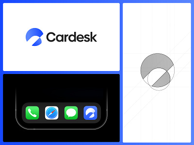 Cardesk – Logo Design for Car Dealer Management System automotive software branding business logo design car dealership logo design inventory system logo logo logo design minimal logo modern logo professional identity saas logo sleek logo tech branding warehouse management