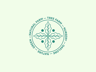 Nursery, Natural Farm Logo eco elegant geometric green icon leaf logo design minimal minimalist natural natural farm nature nursery symbol teamographic tree vector