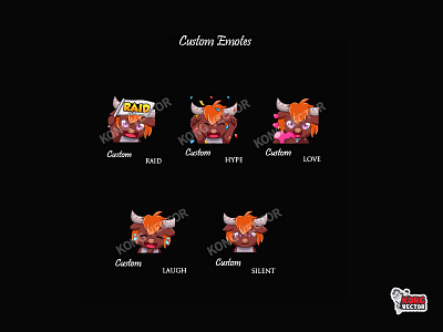 Custom Twitch Emotes cartoon design emoji emote emotes illustration twitch twitchemote twitchemotes