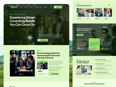 Opax- Business consulting website accountant advisory business business consultant consultancy consultant consulting consulting website corporate finance financial advisor homepage landing page uiux web design website