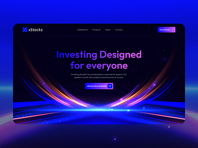xStocks - Crypto Investing Landing Page blockchain crypto crypto investing landing page finance finance website fintech investing investing portal investment investor landing page startup uiux web design web3