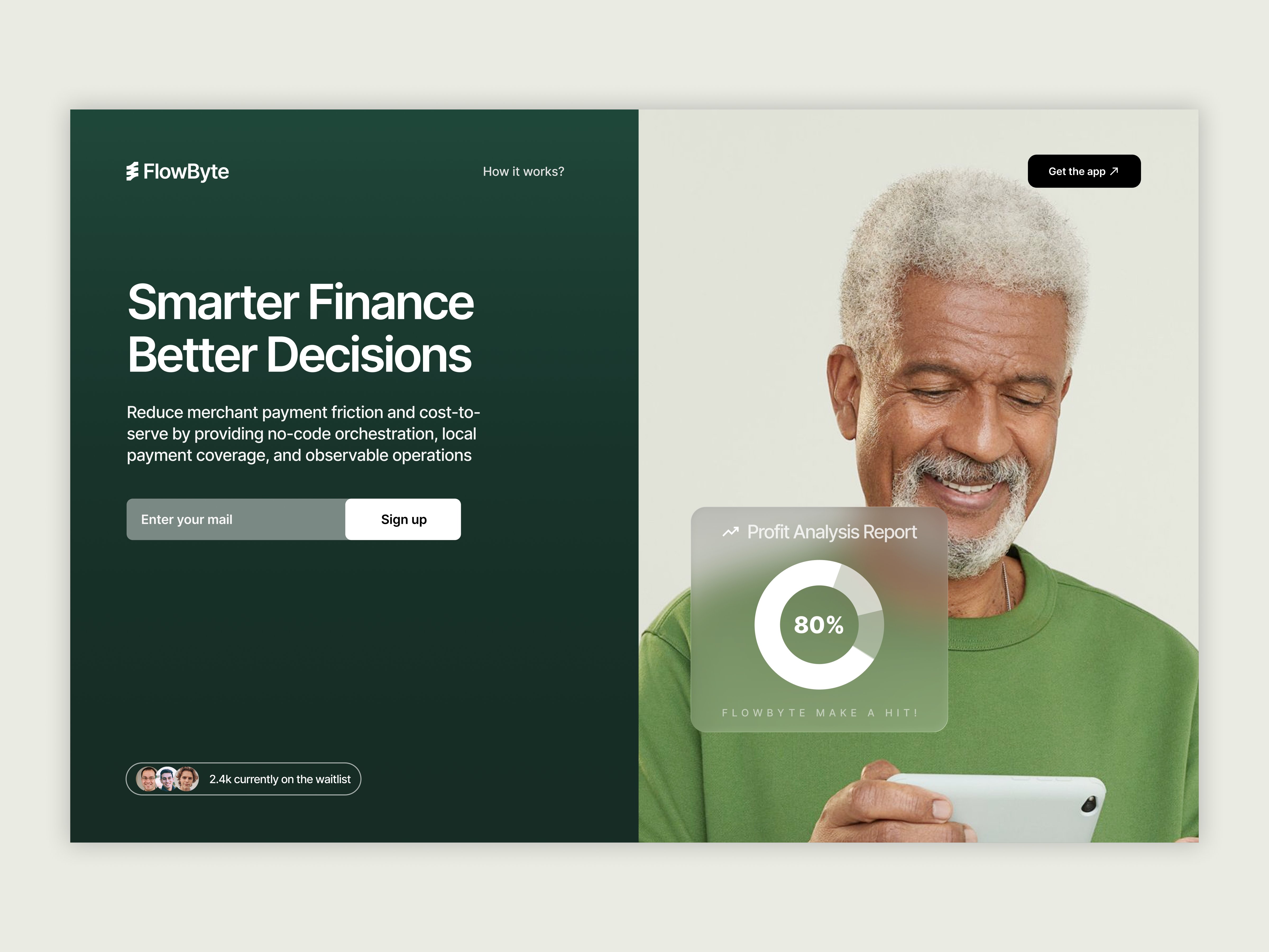 FlowByte - A Fintech Focused Website agency best branding card color design easy fintech fresh logo minimal modern payment saas simple transaction ui ux visa web