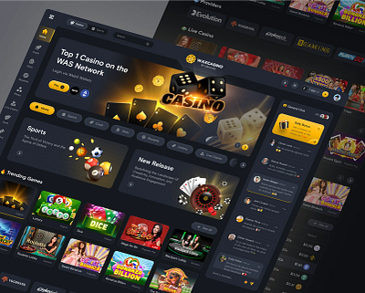 Casino Dashboard Design card game casino dashboard casino interface casino website crypto dashboard gambling dashboard gaming