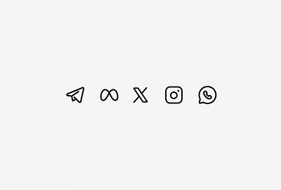 Animation Social icons call facbook icon icondesign iconography iconpack icons iconset instagram meta social telegram whatsapp x