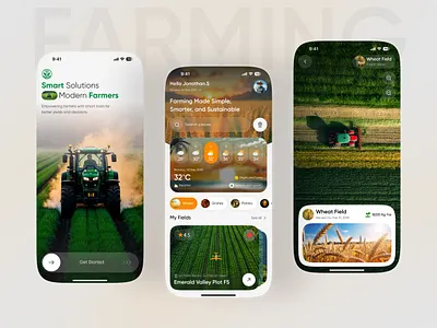 Smart Farming mobile app agriculture agriculture app agriculture mobile app agritech agro tech app design farm farm app farmapp farmer farming farming app farming mobile app management mobile app mobile ui smart app smart farm smartfarming
