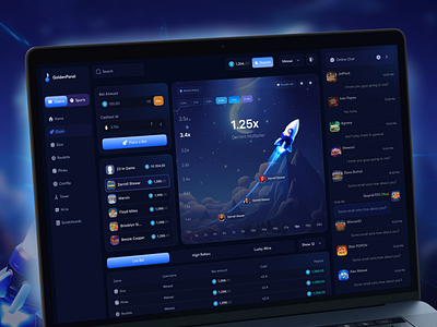 Online Casino - Crash Game 3d game bet betting casino casino design crash game gambling gambling design gambling website game gaming website online casino crash game poker roulette slot slots web design