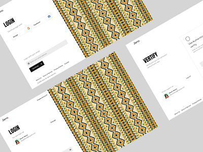 Jano - Login Page aesthetic branding design minimal modern ui ui design ux design