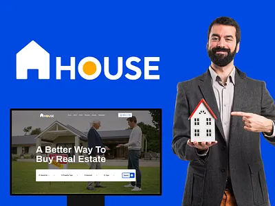 House Real Estate – Modern Homepage UI Design (Figma) real estate portfolio