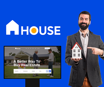 House Real Estate – Modern Homepage UI Design (Figma) real estate portfolio