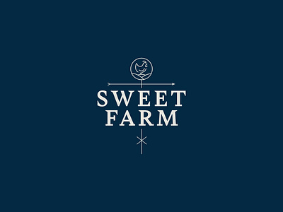 Sweet Farm Branding animal rescue animals branding chicken climate change farm logo sanctuary vegan weather vane wellfare