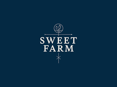 Sweet Farm Branding animal rescue animals branding chicken climate change farm logo sanctuary vegan weather vane wellfare