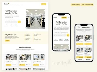 LaundryBee: Website Redesign & Webflow Build ai logo ai website brand identity branding design graphic design landing page landing page design laundry landing laundry websie logo ui ux web design webflow webflow development website redesign website ui whiteframe whiteframe creative