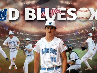 UD Blue Sox - Energizing the Game (Hero Banner Design) banner branding canva design figma graphic graphic design graphics hero banner home page illustration landing page logo motion graphics ui ux ux design website