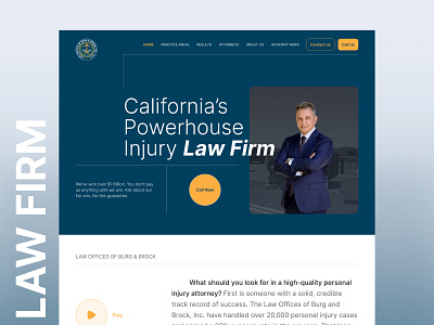 Law Firm Website Landing Page attorney website burg and brock business website case study corporate website figma design landing page design law firm law firm design law firm landing page law firm ui law firm website law office website lawyer website legal landing page legal website personal website professional website uiux design web design