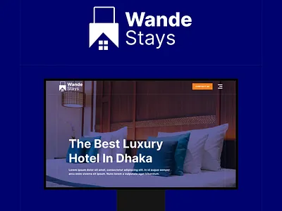 ✨ Wande Stays – Luxury Hotel Booking Homepage Design (Figma) uxui concept