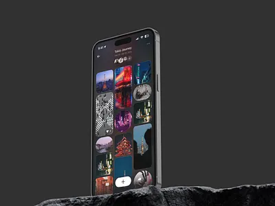 Shared Travel Memories App bottom sheet collaborative design mobile ui photo sharing social app tab bar travel app trip memories video album