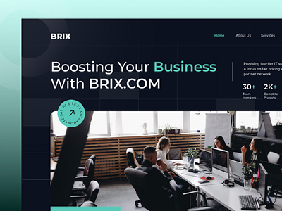 IT Solutions Landing Page agency agency website business company company website creative agency creative design digital agency digital product itsolutions landing page design product design saas saas app saas website software company uiux web design website design