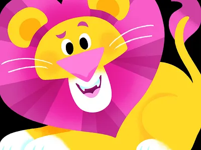 Have a roarsome Sunday animal illustration illustrator kids lion sunday vibrant weekend