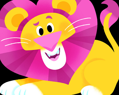 Have a roarsome Sunday animal illustration illustrator kids lion sunday vibrant weekend