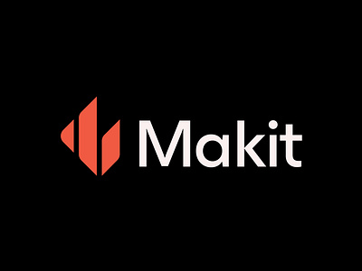 Makit logo and brand mark brand identity branding design growth icon identity logo logo design logodesign logos logotype m logo minimalist modern logo symbol vector